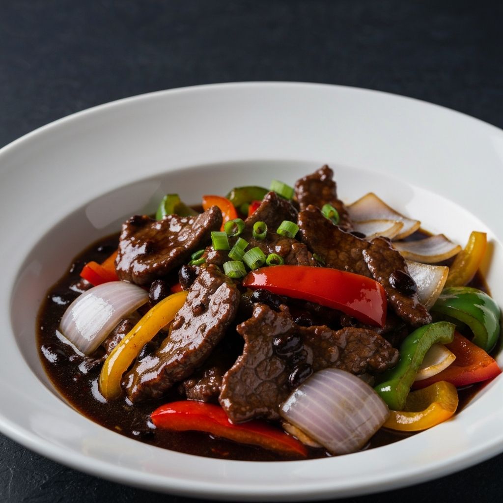 Beef in Black Bean Sauce