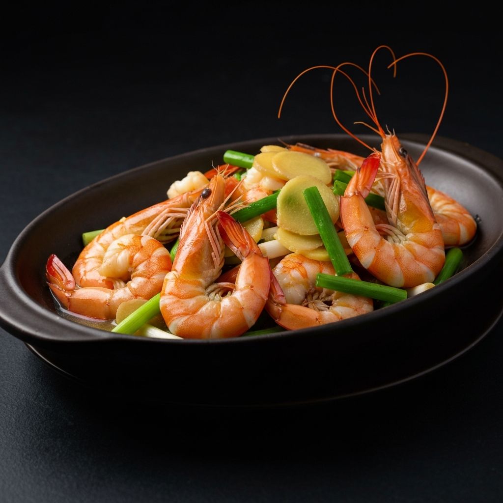 King Prawn with Ginger & Spring Onion